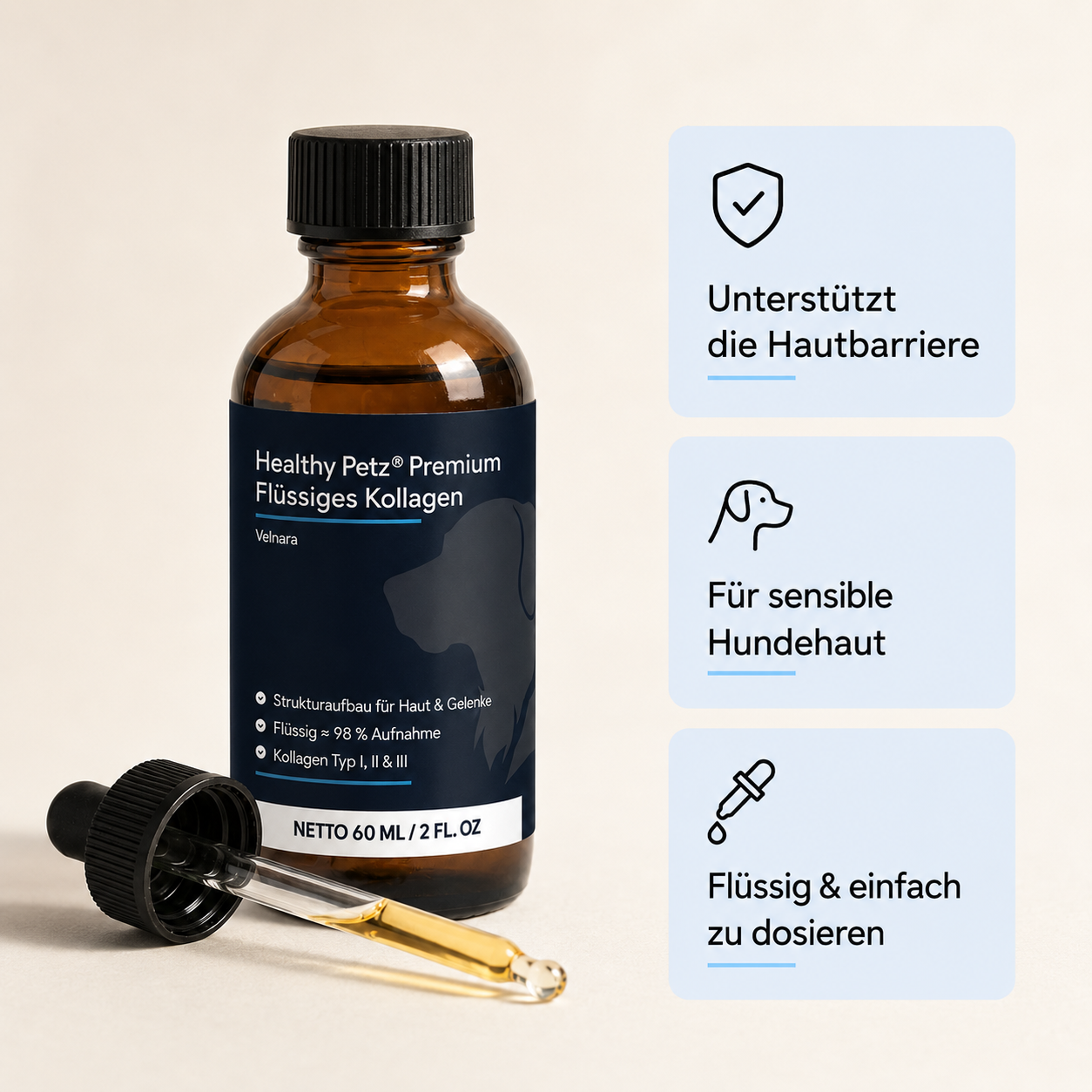 Premium Flüssiges Kollagen Healthy Petz
