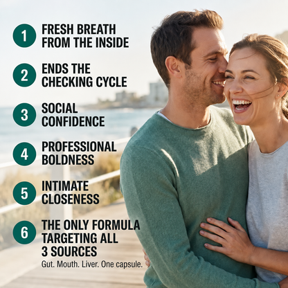 NOURI – Three-Source Breath Formula (Gut · Mouth · Liver)