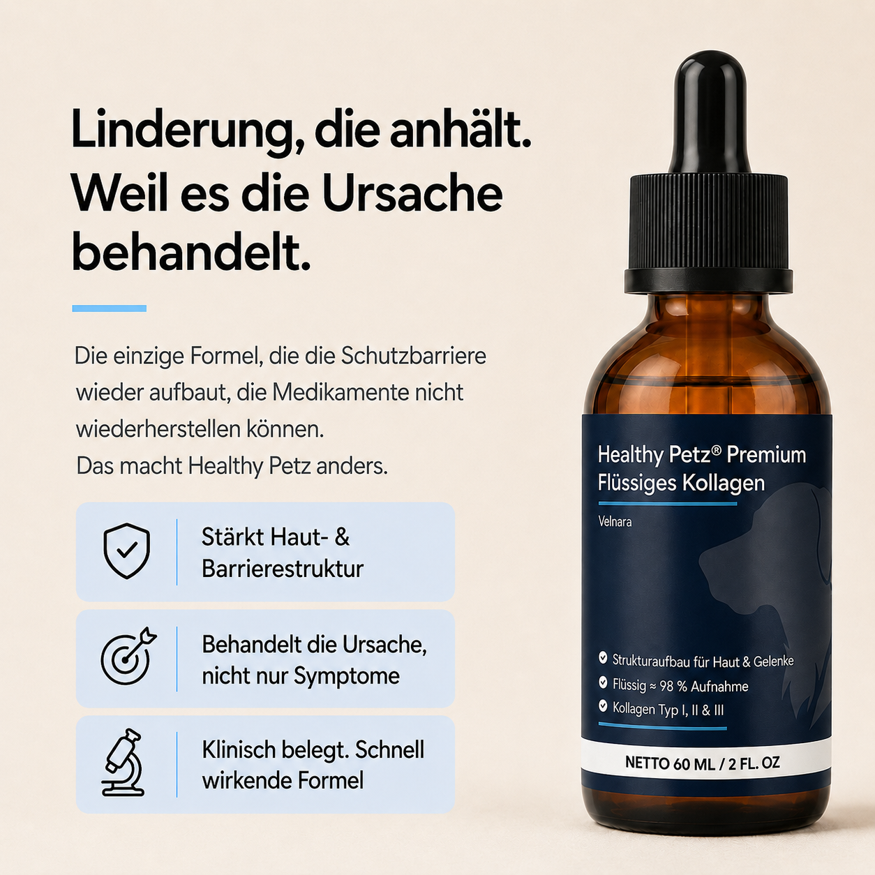 Premium Flüssiges Kollagen Healthy Petz