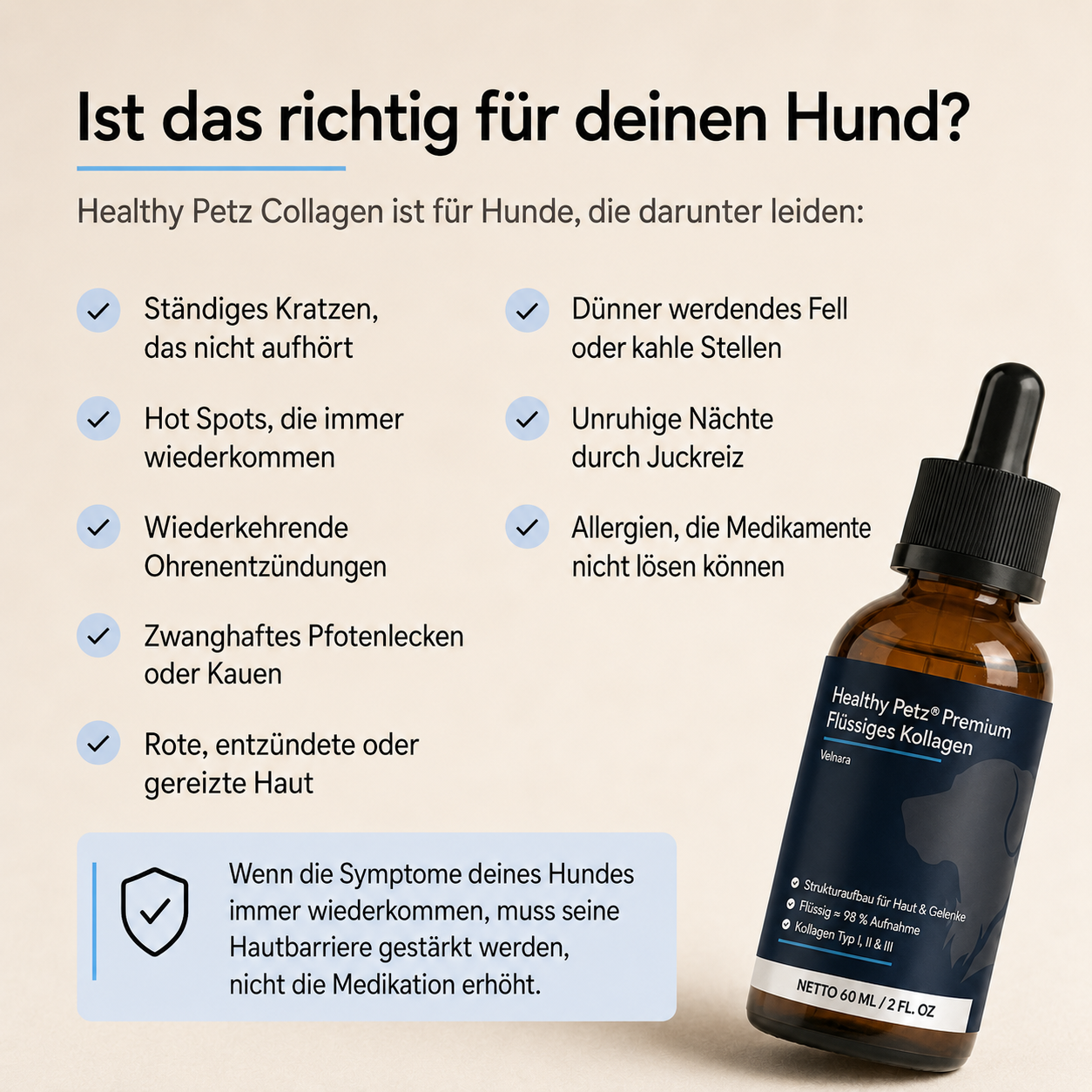 Premium Flüssiges Kollagen Healthy Petz