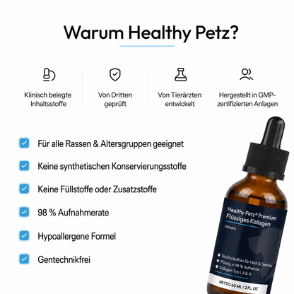 Premium Flüssiges Kollagen Healthy Petz
