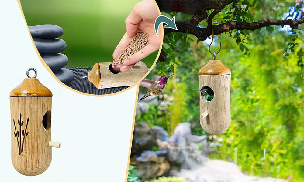NovaBird Wooden Hummingbird House